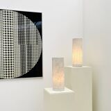 Gruppo NP2 Pair of table lamps in Calacatta Marble