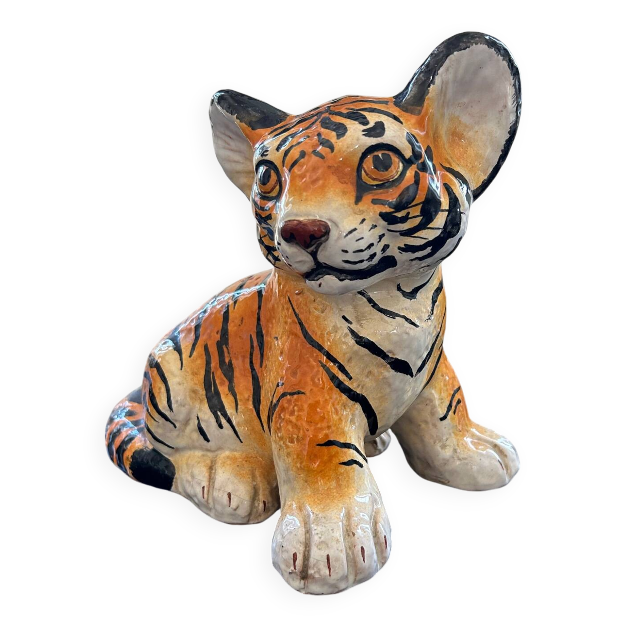Young ceramic tiger
