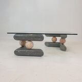 Fossil Stone Coffee Table, 1980s
