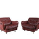 1970s Danish Brown Leather Chairs By Madsen & Schubell