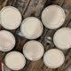 Lot of 10 plates in Terre de Fer Longchamp model Belleville