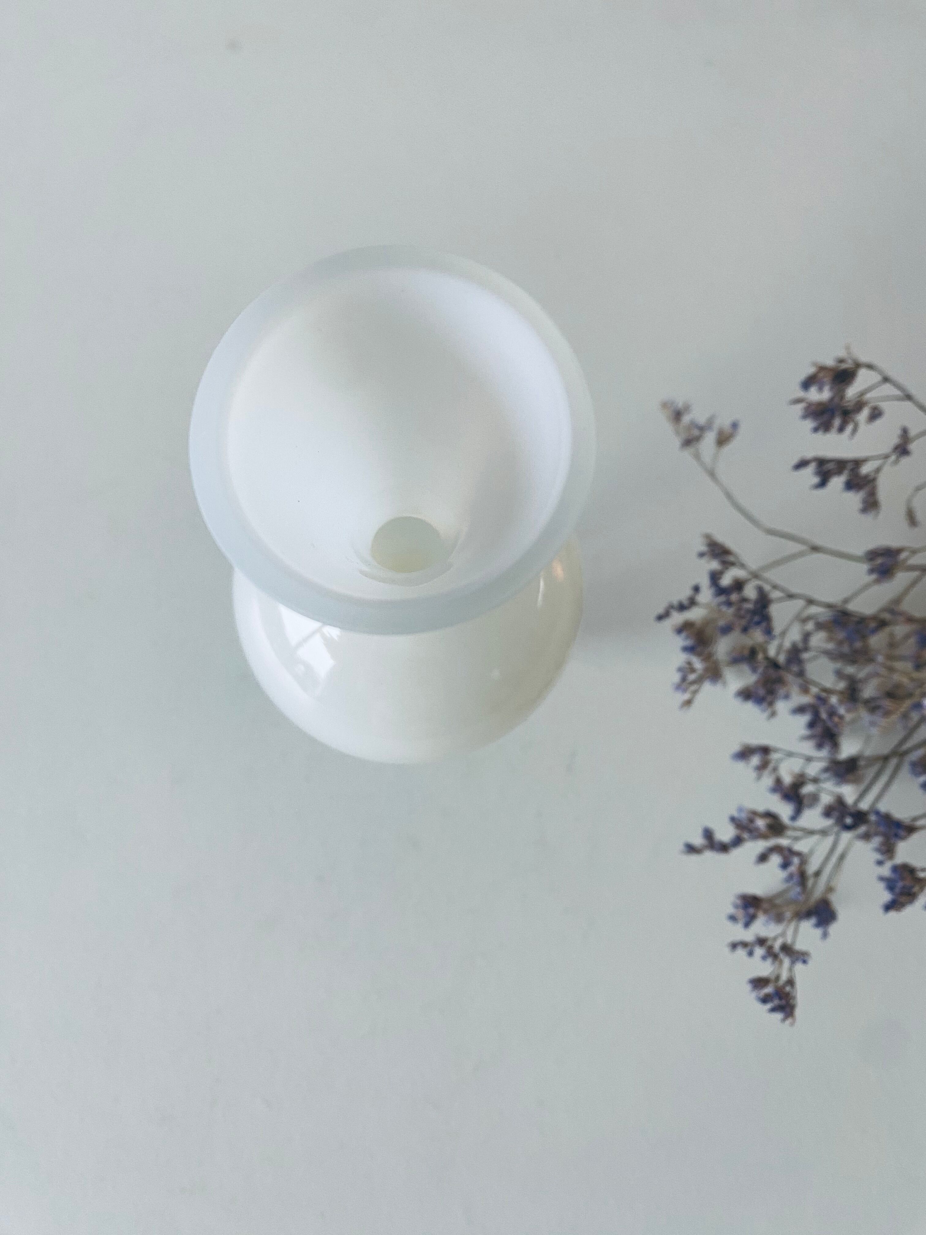 Antique vase in white opaline