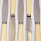 Lot de 12 couteaux vintage en résine ivoire par louis springer strasbourg 19.5cm
