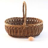 Rattan basket weaving