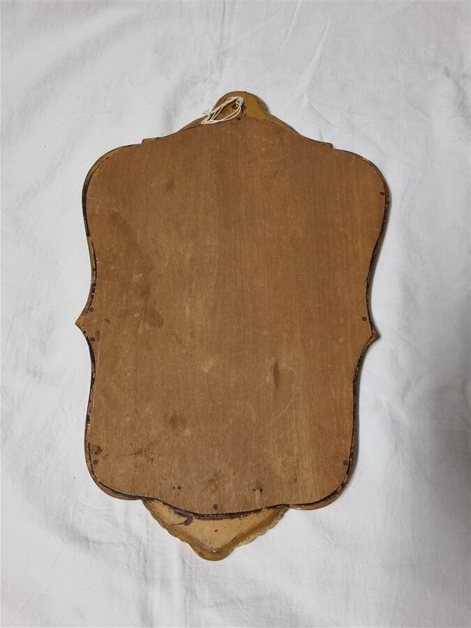 Golden wooden mirror