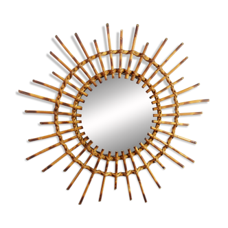 Rattan sun mirror 1970