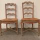 Paire de chaises Provençale en hêtre patiné XX siècle