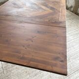 19th century oak farmhouse table 270cm with extensions