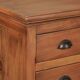 Solid wood sideboard with 12 drawers 160cm