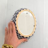Vintage woven ceramic basket
