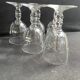 6 Baccarat Clermont 19th century cooked wine glasses