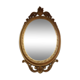 Italian mirror Louis XVI style in gold resin