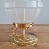 Pressed glass table lamp