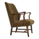 1960s, Danish vintage armchair, furniture wool, beech wood.