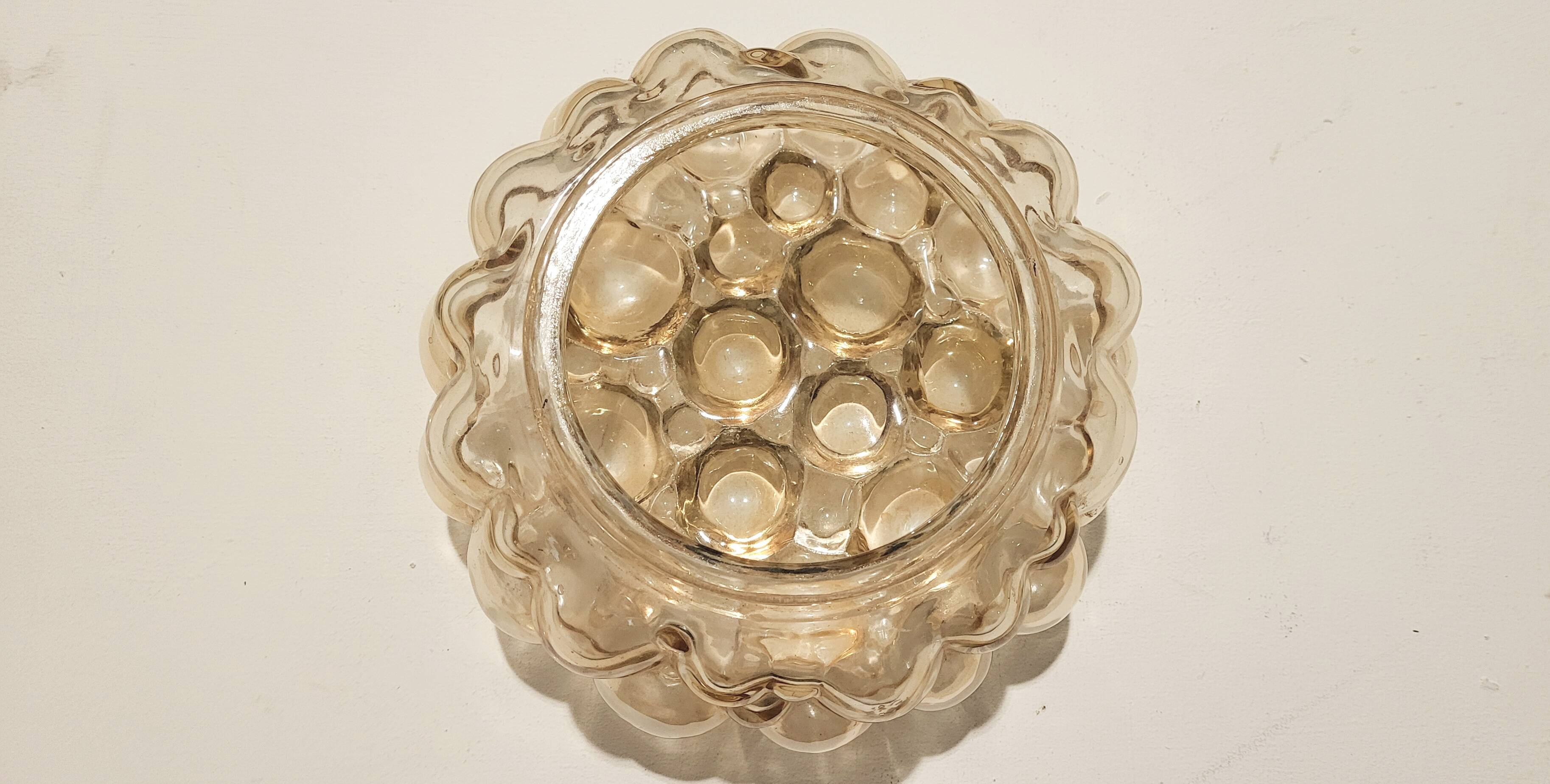Ceiling bubble glass lamp by Helena Tynell