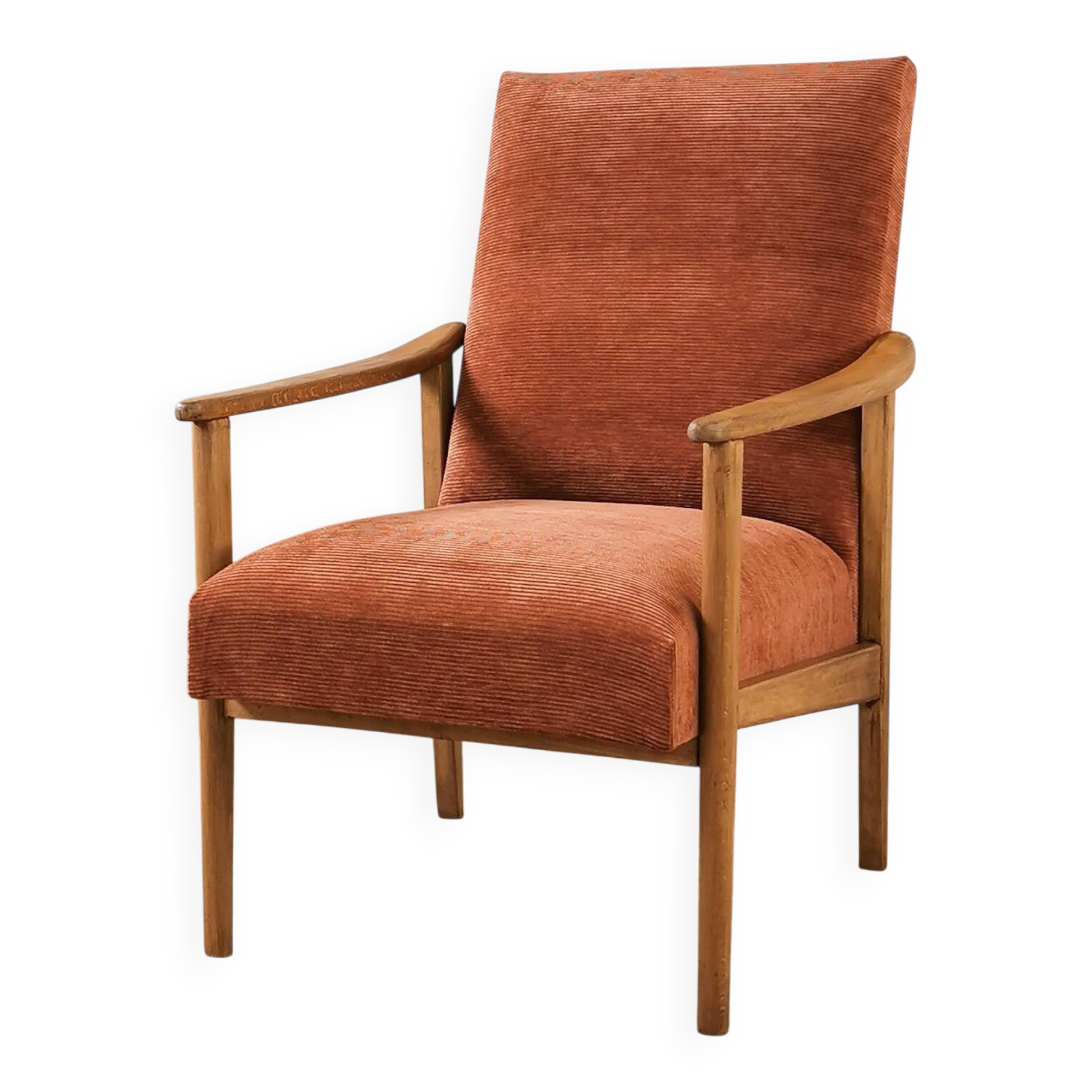 Vintage corduroy armchair