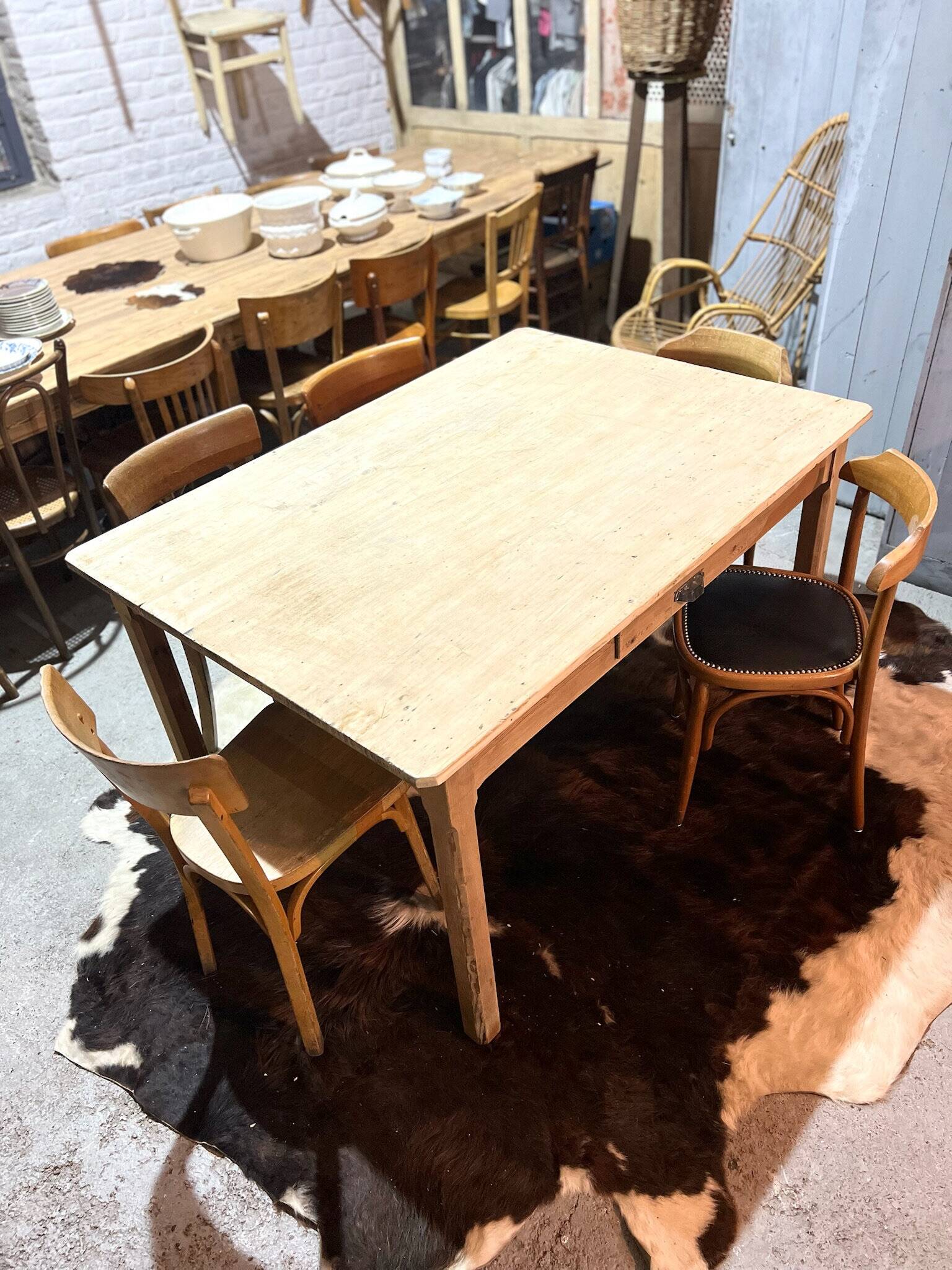 Old factory table