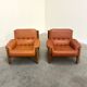 Vintage brutalist, Brazilian style lounge chairs, 1960s