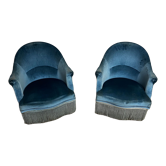 Pair of toad armchairs