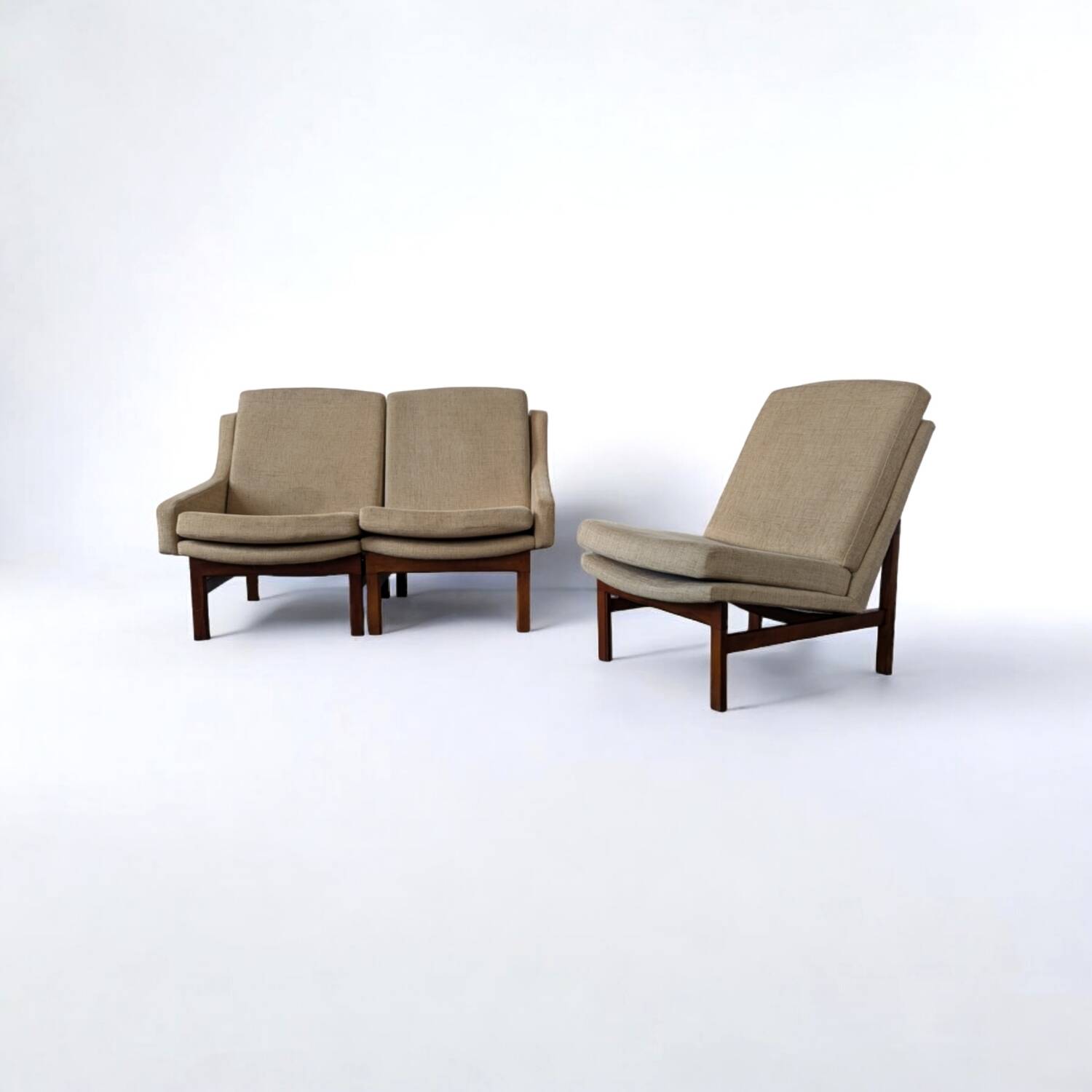 Canapé modulable vintage par Karel Vyčítal pour Dřevotvar Jablonné, 1960