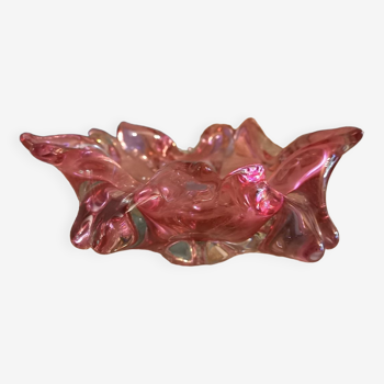 Vintage pink Murano glass pocket