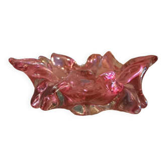 Vintage pink Murano glass pocket