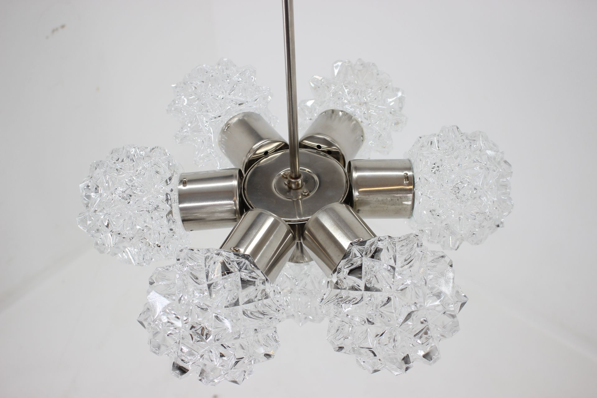 Mid-century glass chandelier , Kamenický Šenov, 1960´s