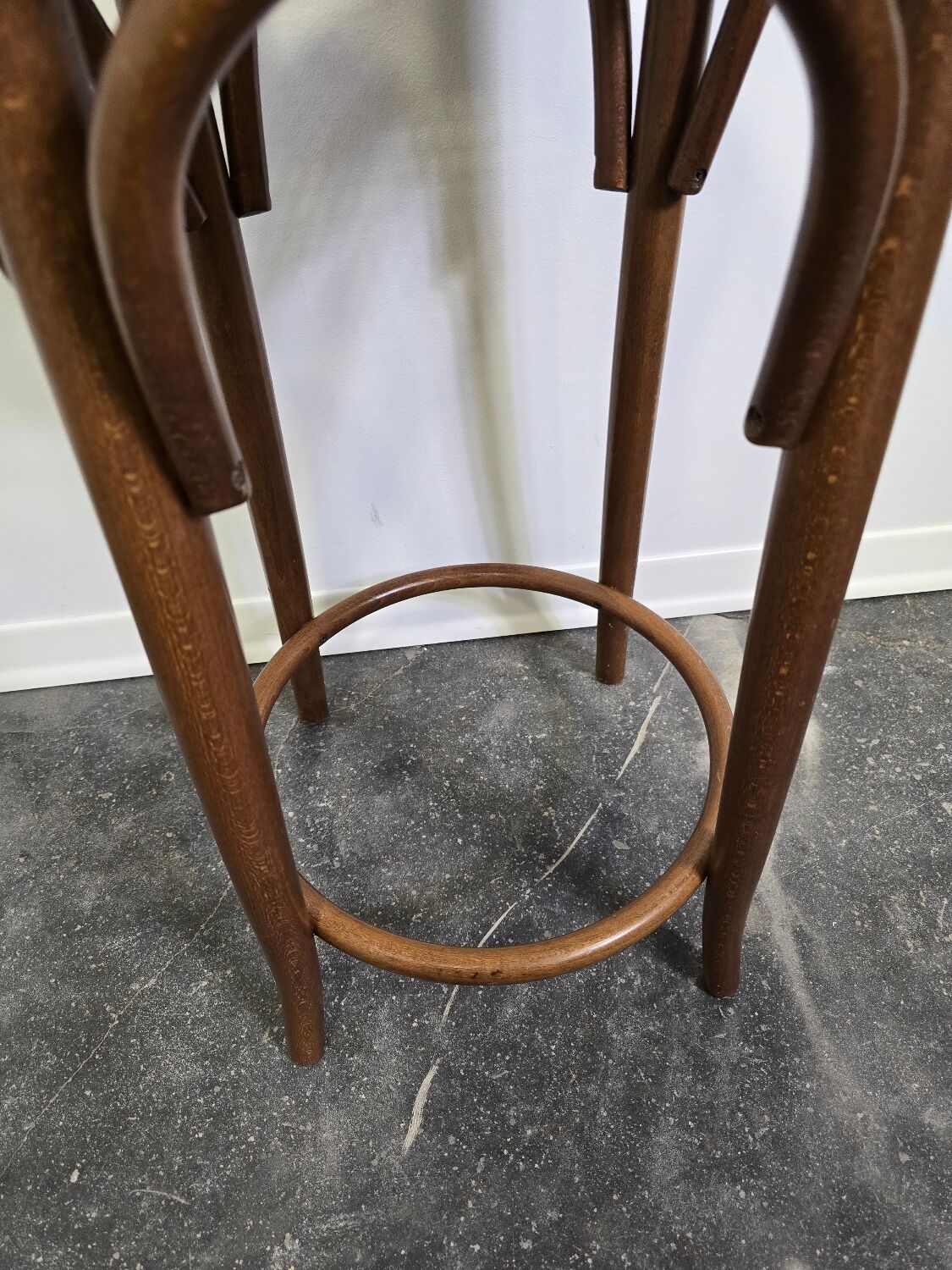 Bentwood Bar Stool with Cane Seat & Back