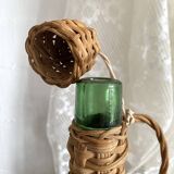 Bottle with rattan weaving