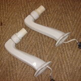 Pair of art deco 1920/30 white ceramic