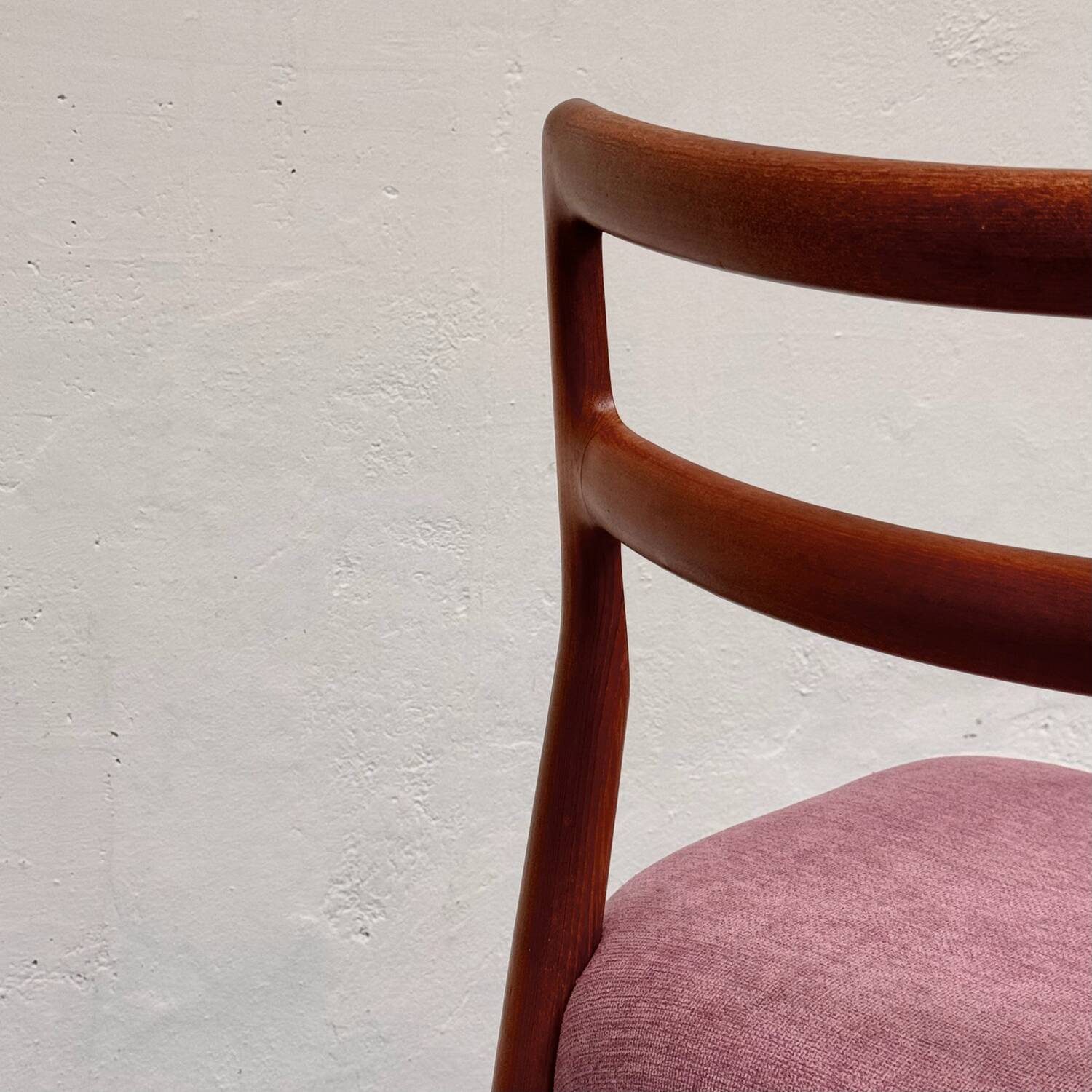 5x chaises de salle à manger en teck par johannes andersen pour uldum, années 1960