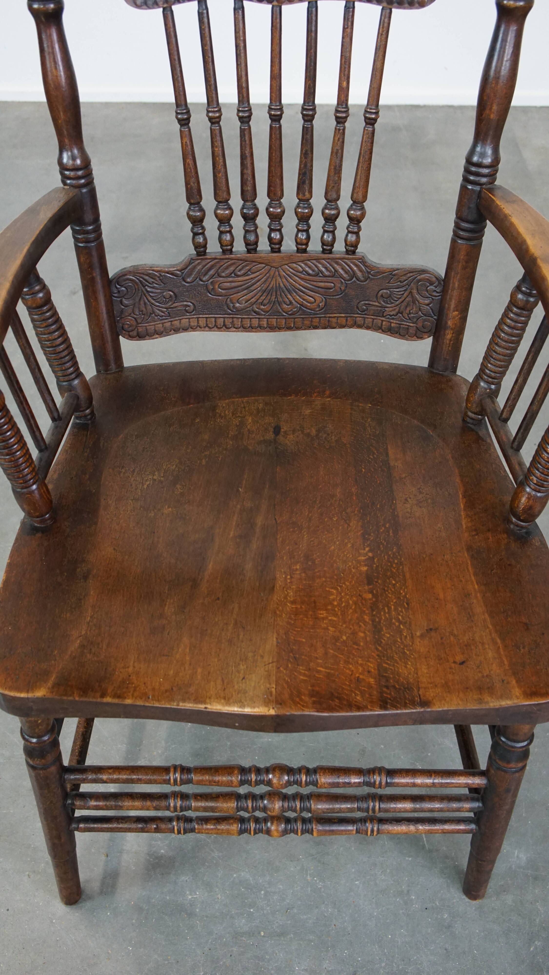 Antique English spindle chair