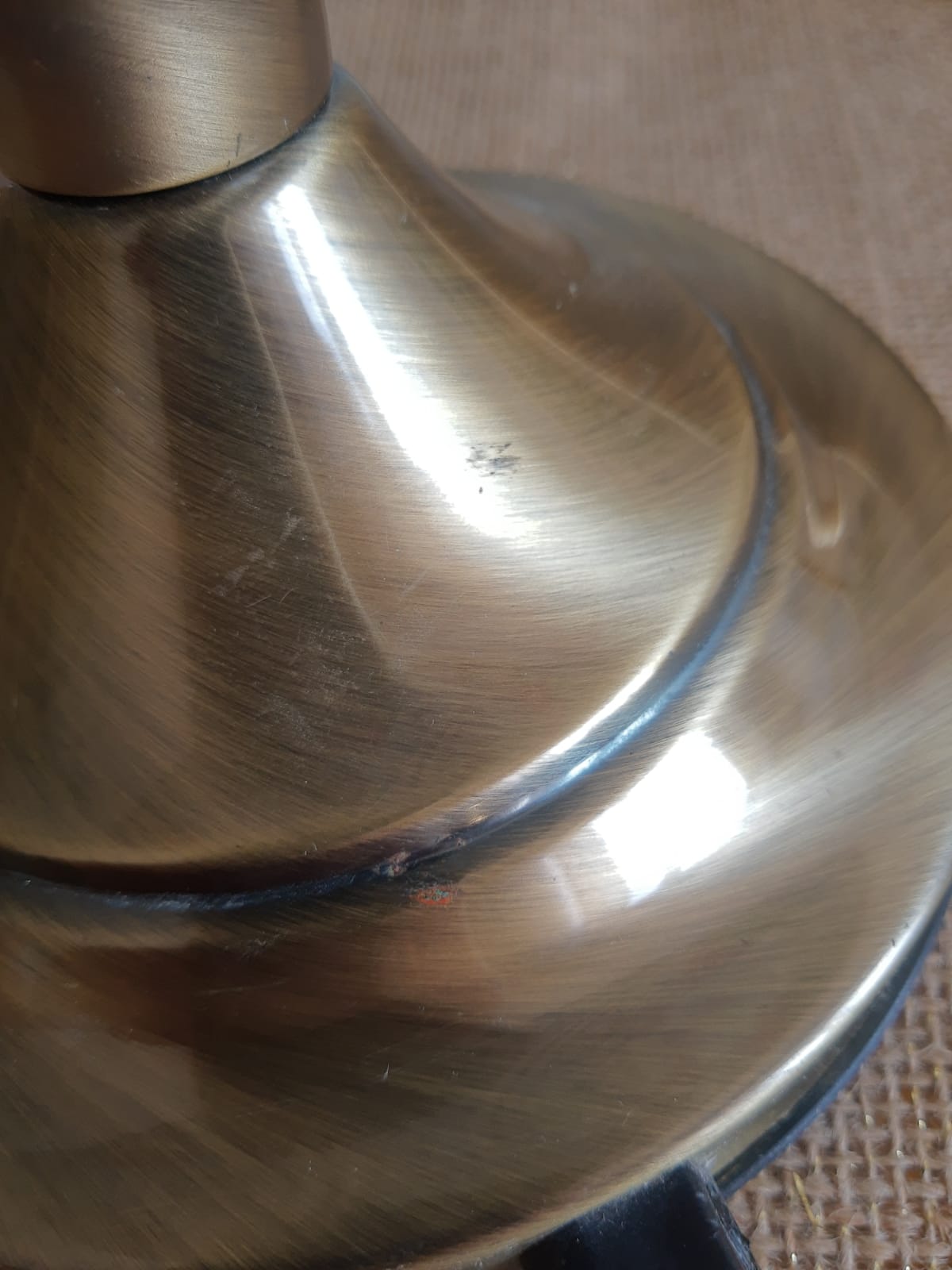 Tactile tiffany style table lamp - vintage