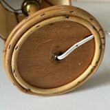 Vintage rattan lamp from the 60s