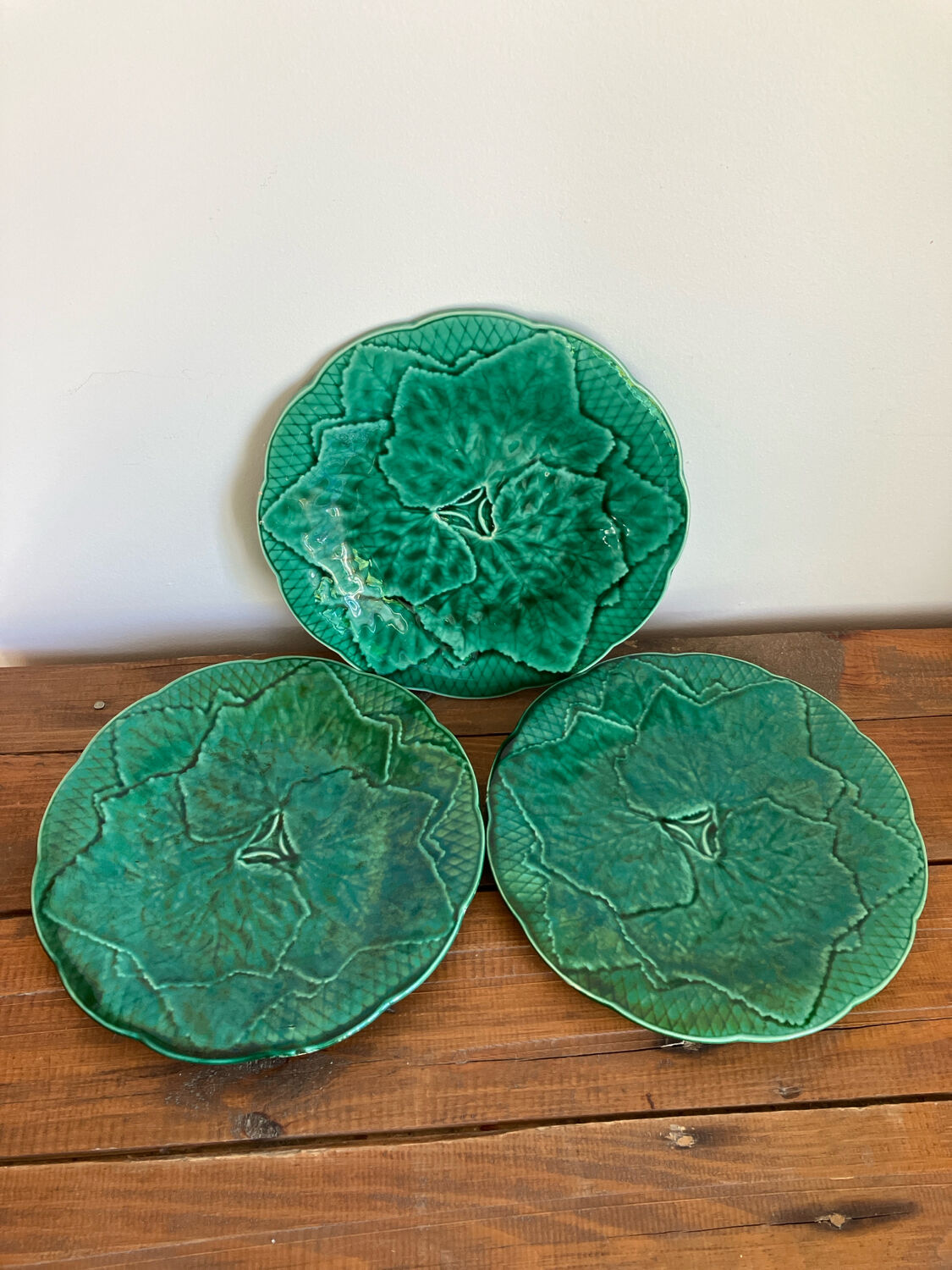 3 slushie dessert plates