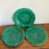 3 slushie dessert plates