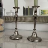 Pair of silver metal wiggles 50s