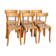Set of 6 chairs Bistro baumann beech clear n ° 13