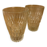 Verres Vereco en verre ciselé