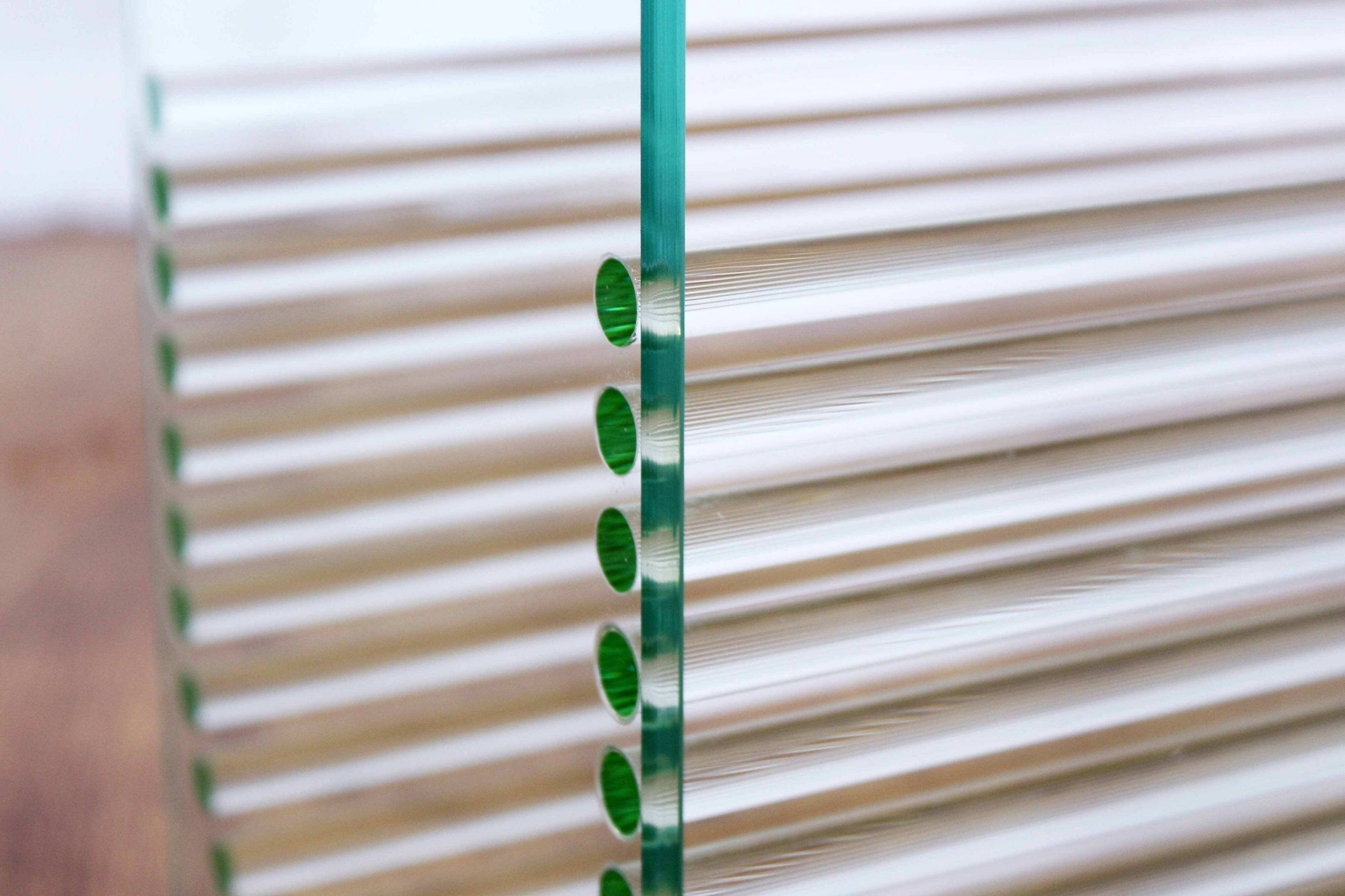 Marais International glass magazine rack