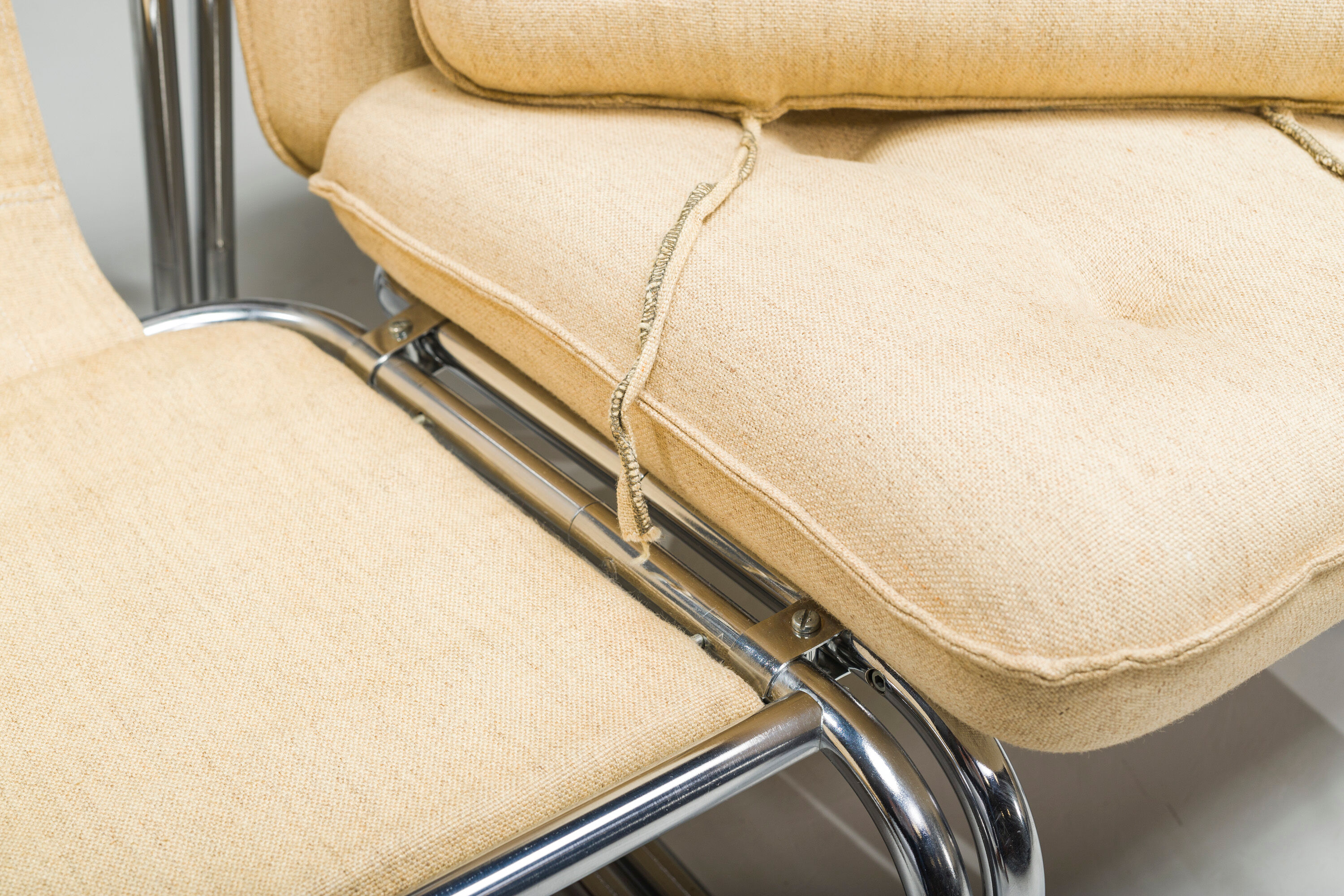 Three-Seater Borkum Sofa and Armchairs by Johan Bertil Häggström for Ikea, 1970s, Set of 2