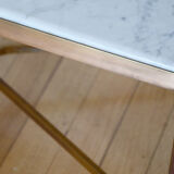 Brass marble coffee table from the 60's in the neoclassical style
