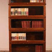 Bibliothèque Globe Wernicke en chêne de 5 éléments avec un tiroir