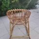 Rohe Noorwolde rattan rocking chair from the 60s