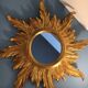 Miroir soleil bois 58cm début XXe