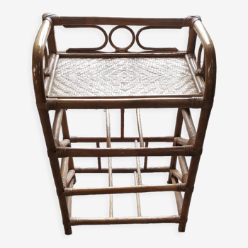 rattan bedside table