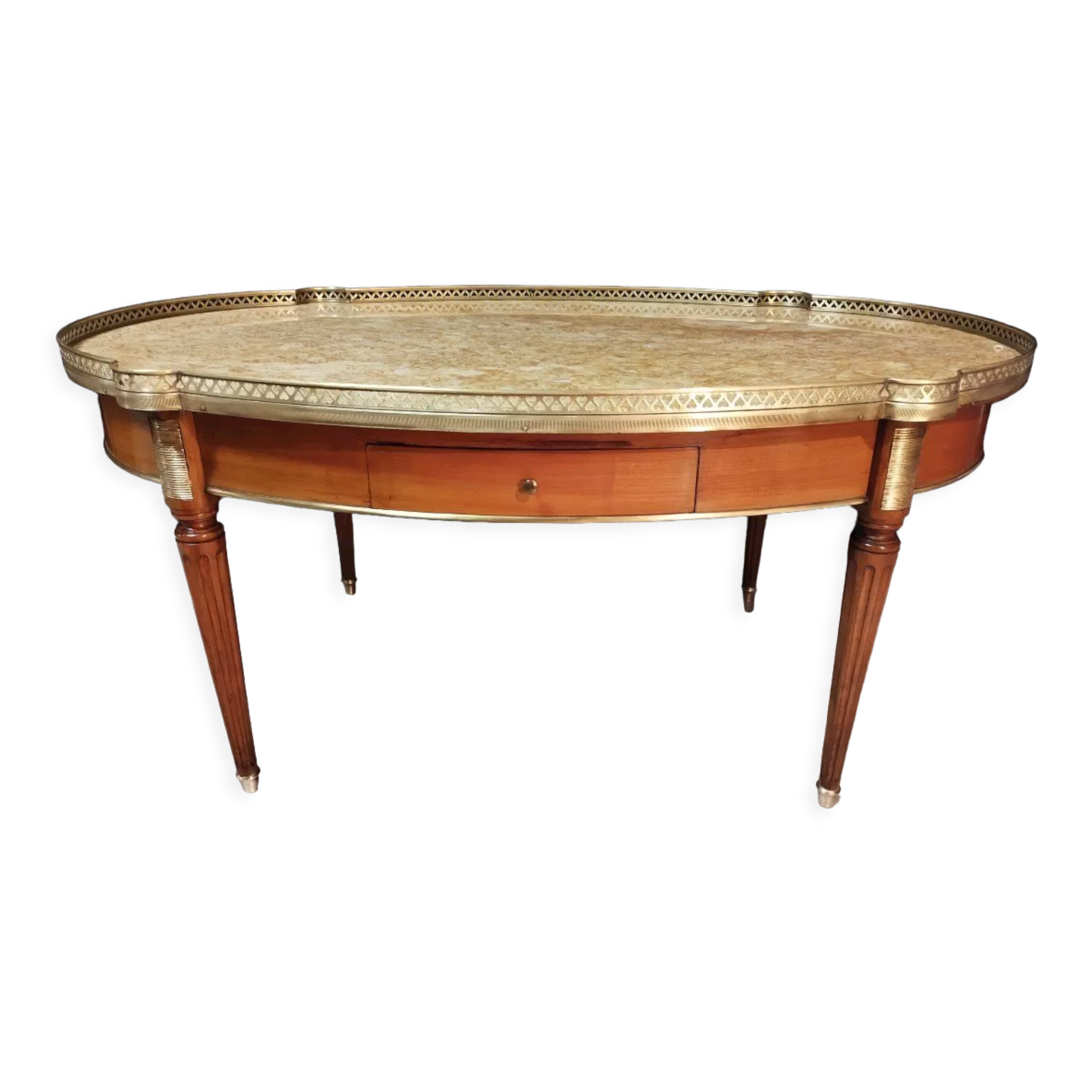 Table basse bouillotte style Louis XVI
