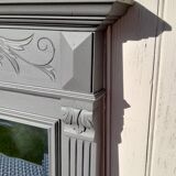 Beveled trumeau mirror