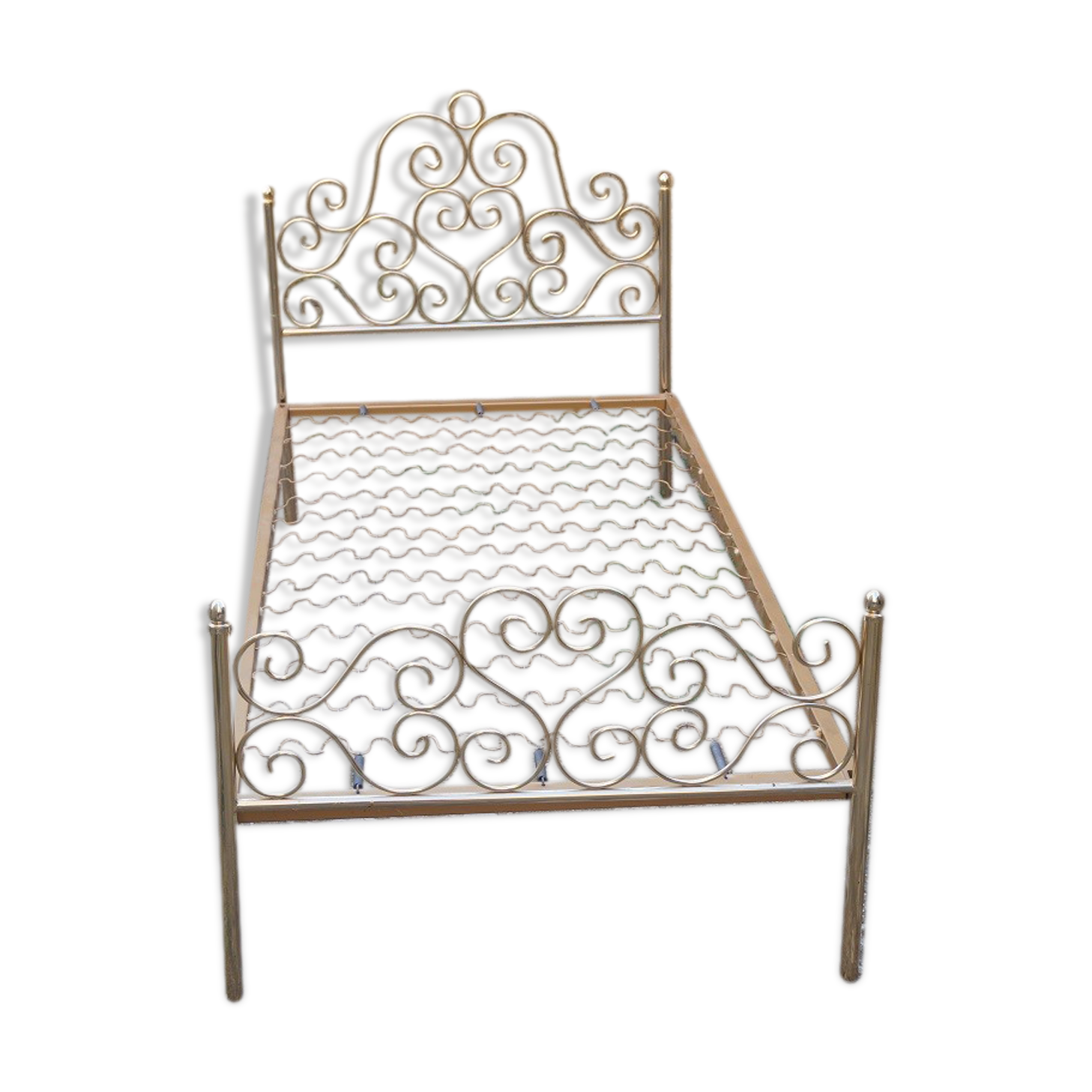 Brass volute bed 1960