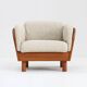 Vintage Danish mid-century armchair solid teak by Olsen Laursen 1960s